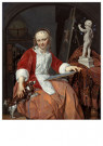 Gabriël Metsu (1629-1667)  - 
Woman Artist, circa 1661-1664 -
Postcard - 
QA59126-1