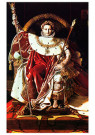 Jean-A.-D.  Ingres (1780-1867) - 
Napoleon as Jupiter Enthroned, 1806 -
Postcard - 
QA64799-1