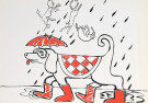 Ystim Groenen  - 
Ystim/It's raining cats & dogs -
Postcard - 
QC3522-1