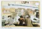 Edward Sorel (1929)  - 
E.Sorel/The Soda Fountain -
Postcard - 
QC7005-1