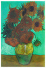Vincent van Gogh (1853-1890)  - 
van Gogh/Twelve Sunflowers/NPM -
Magneten-set - 
van Gogh/Twelve Sunflowers/NPM